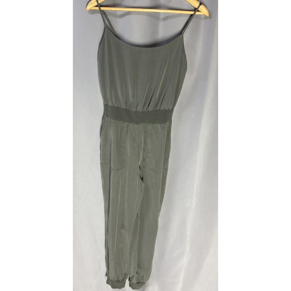 Anthropologie Nisa Jumpsuit Romper Olive Green Tapered Leg Jogger XS
